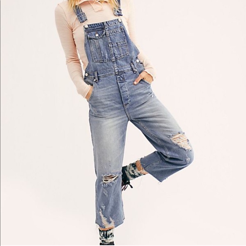FREE PEOPLE Baggy Boyfriend Overalls